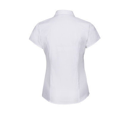 LADIES' SHORT SLEEVE FITTED STRETCH SHIRT