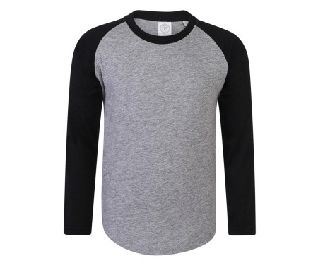 KIDS' LONG SLEEVED BASEBALL T