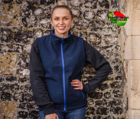 WOMENS PRINTABLE SOFTSHELL BODYWARMER
