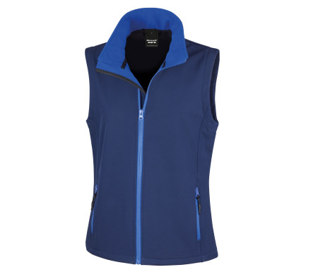 WOMENS PRINTABLE SOFTSHELL BODYWARMER