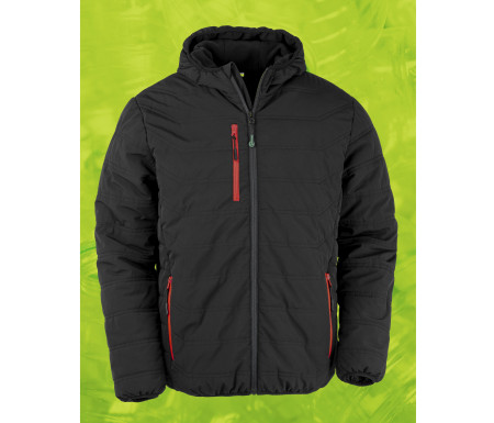 BLACK COMPASS PADDED WINTER JACKET