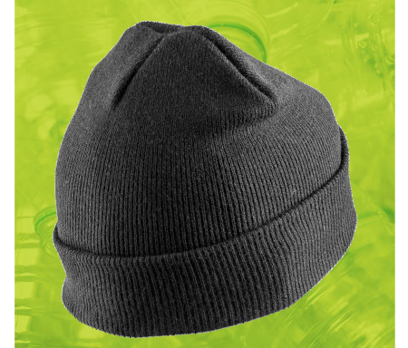 RECYCLED DOUBLE KNIT PRINTERS BEANIE