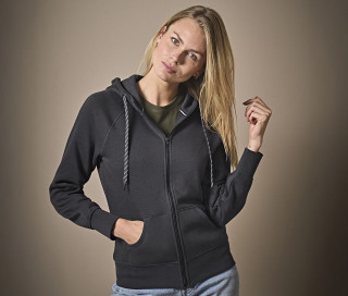 LADIES FASHION FULL ZIP HOOD