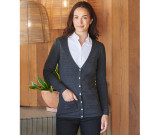 LADIES' V - BUTTON CARDIGAN