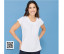 LADIES' PLEAT FRONT SHORT SLEEVED BLOUSE