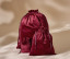 VELVET GIFTBAG WITH RIBBON DRAWSTRING
