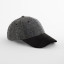 SUEDE PEAK HERRINGBONE CAP