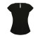 LADIES' PLEAT FRONT SHORT SLEEVED BLOUSE