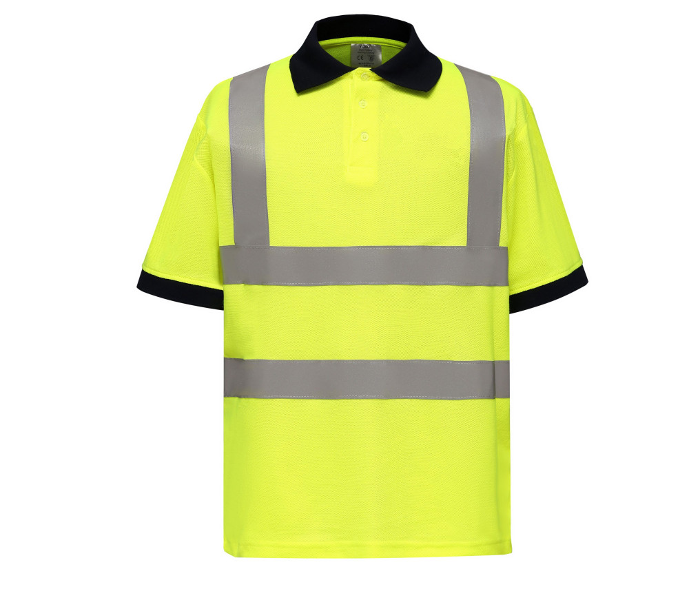 Polo haute visibilité manches courtes personnalisé