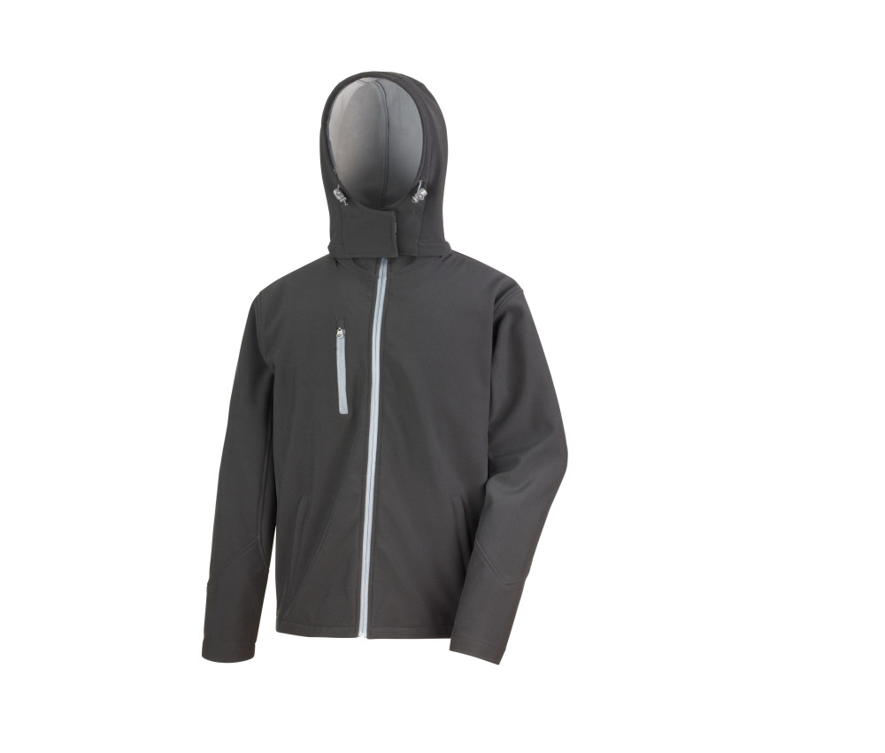 TX PERFORMANCE HOODED SOFTSHELL JACKET RESULT personnalisé