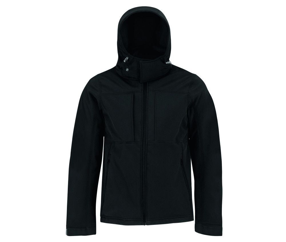 HOODED SOFTSHELL MEN B&C personnalisé