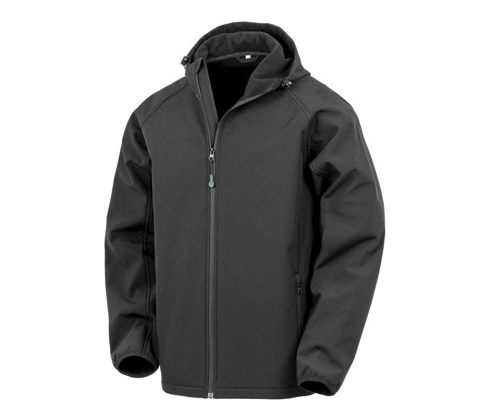 RECYCLED 3-LAYER PRINTABLE HOODED SOFTSHELL RESULT personnalisé