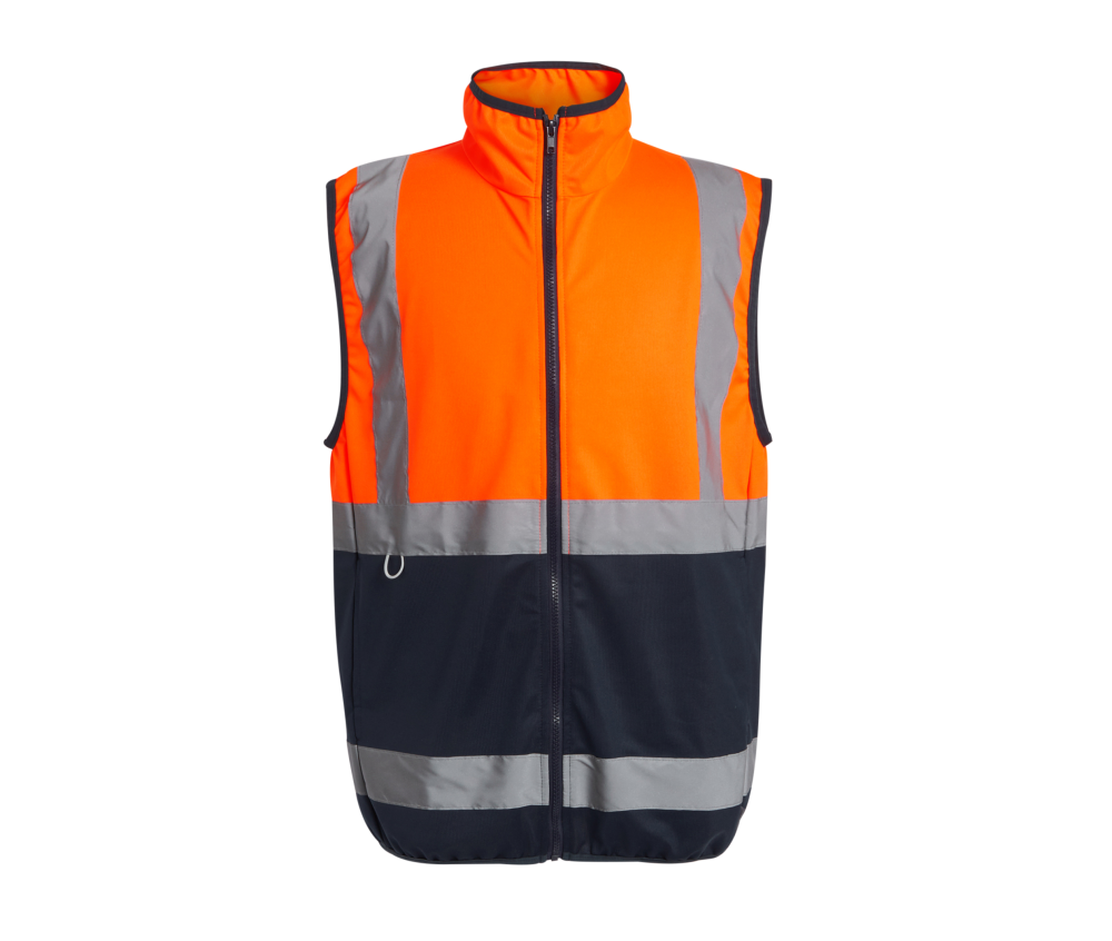 Gilet haute visibilité zippé personnalisé
