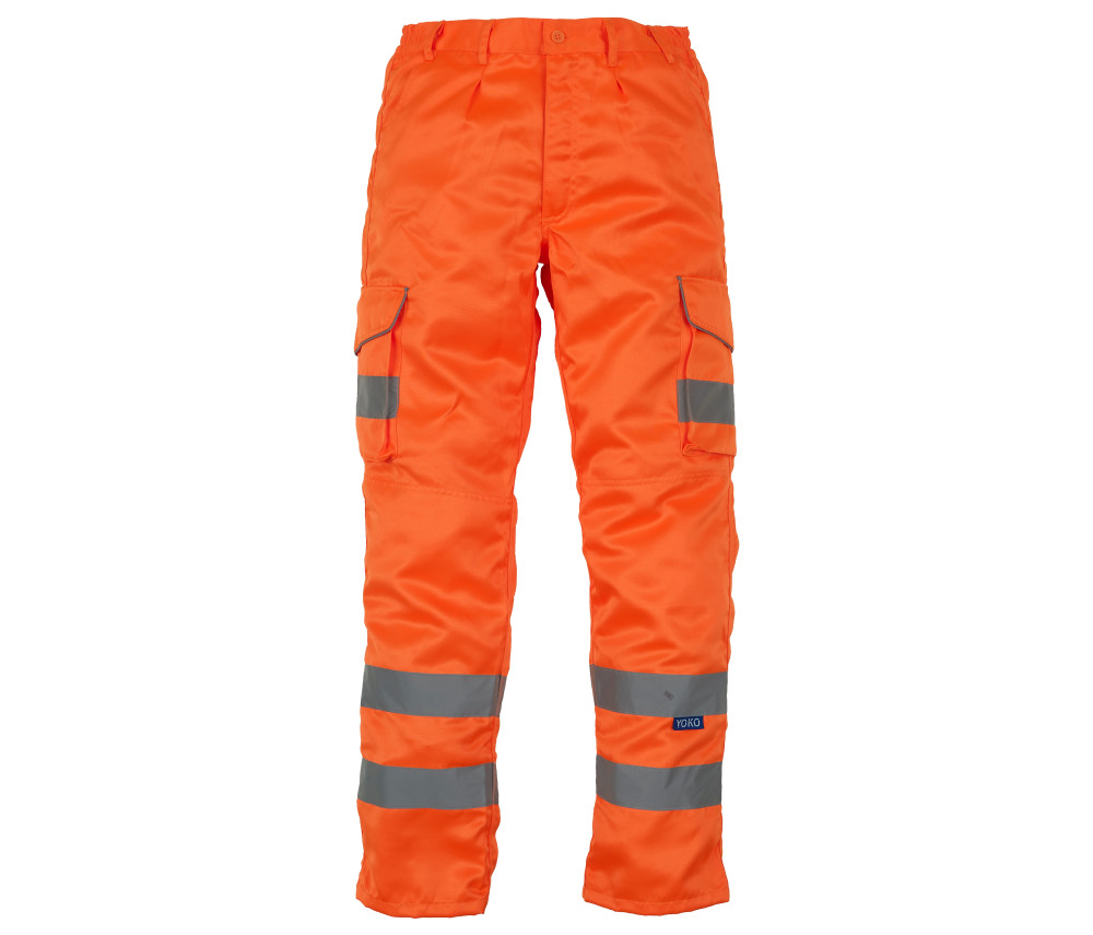 Pantalon cargo haute visibilité avec poches genouillères personnalisé