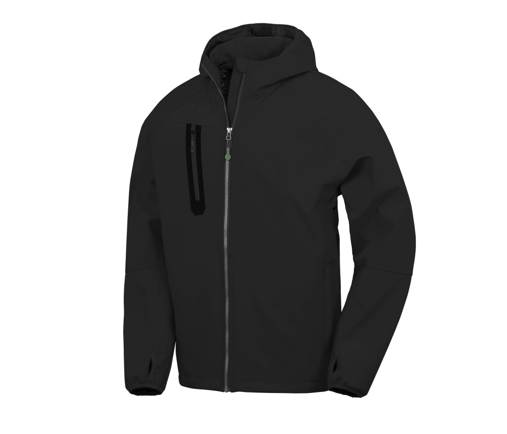 Veste softshell à capuche recyclée imprimable RESULT personnalisé